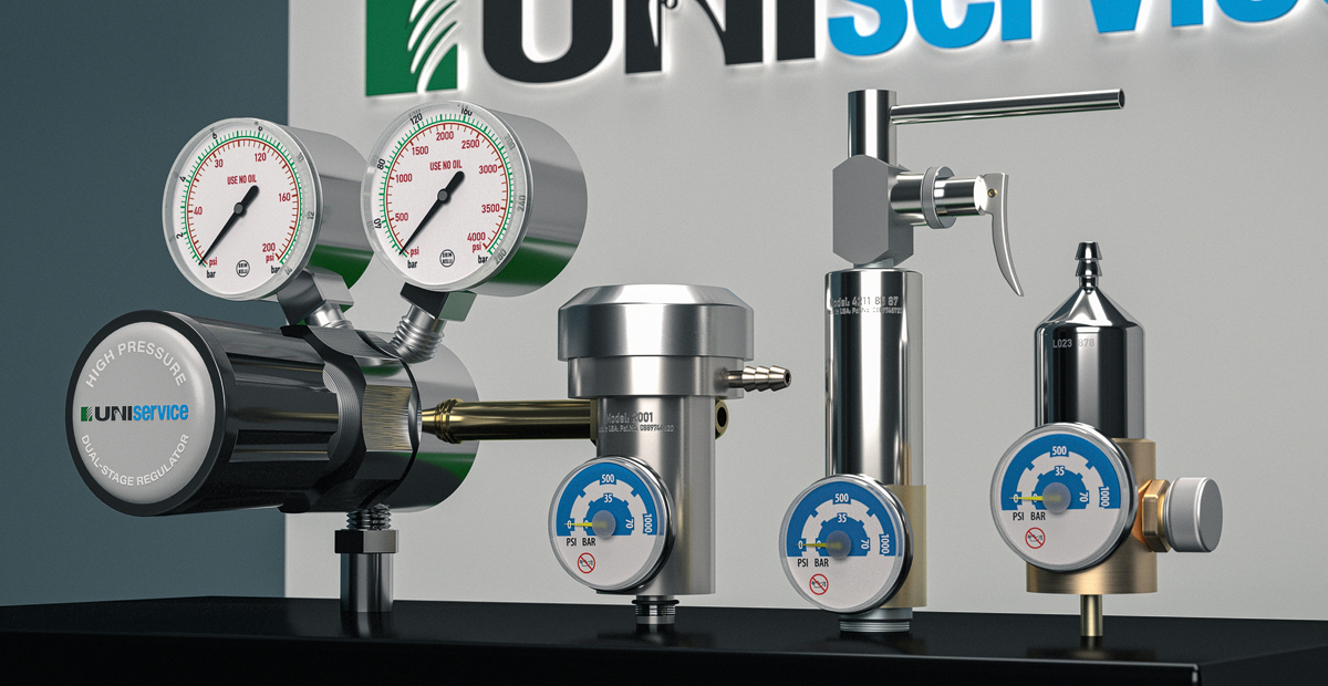 Uniservice Unisafe Calibration Gases Regulators